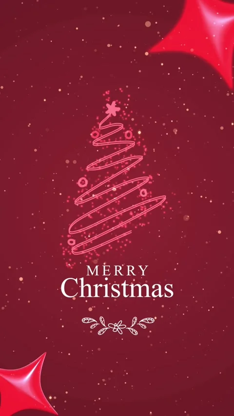 Vertical Christmas animated background. 9:16 Vidéo 339304320