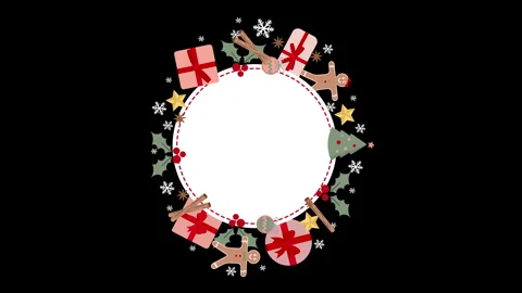 Vertical christmas card Stock Footage 257798787