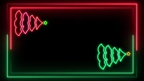 Vertical Christmas Frame Stock Footage 260096341