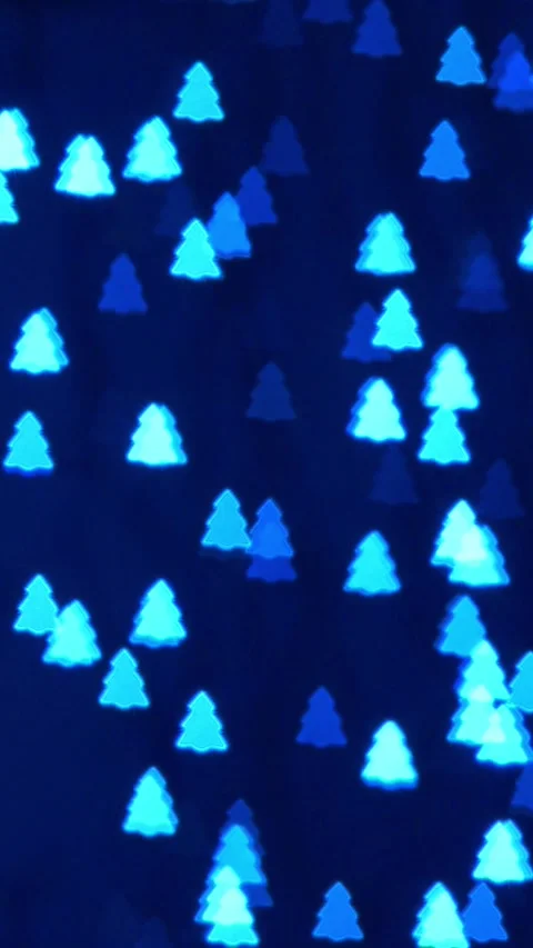 Vertical Christmas Lights Background with Festive Holiday Shapes Stock Footage 293090509