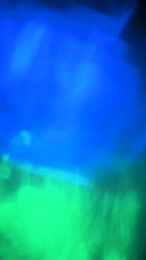 Vertical Cinematic Blue and Green Colored Smoke Overlay Stock Footage 325533751