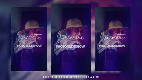 Vertical Cinematic Slideshow Stock After Effects