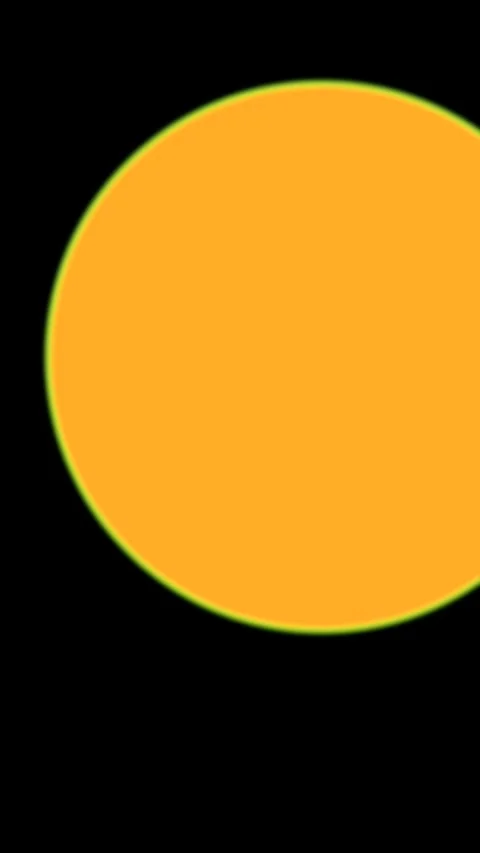 Vertical Circle Transition Sharp Offset Orange Overlay Stock-Footage 339135483
