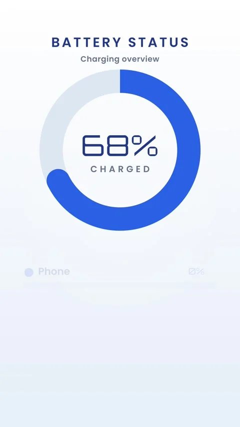 Vertical circular donut chart infographic filling to 75 percent Stock Footage 348617920