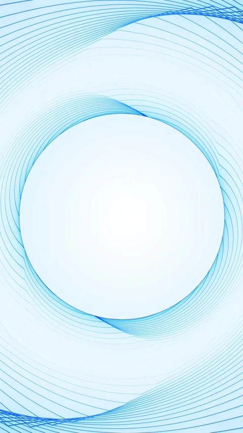 Vertical clean blue circular frame in a 4K 60fps seamless loop, flowing con.. Stock Footage 336201699