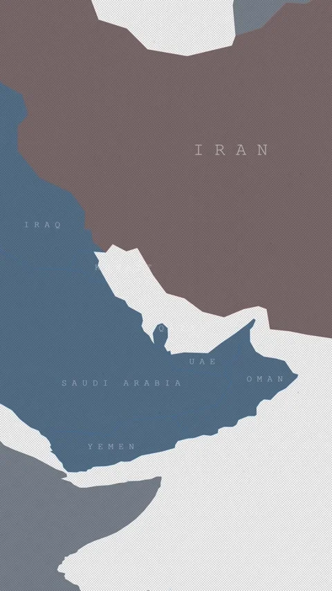 Vertical Clean Connectivity Map Base - Cyber Cyan Stock-Footage 332042766