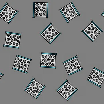 Vertical climbing wall park kid play vector seamless pattern Stock Illustration