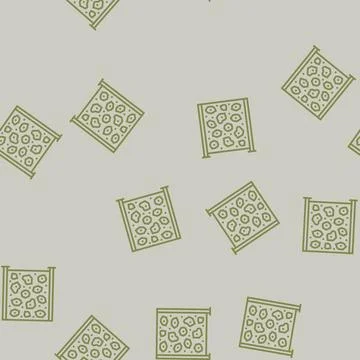 Vertical climbing wall park kid play line seamless pattern Ilustração Stock