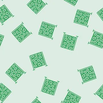Vertical climbing wall park kid play glyph seamless pattern Ilustração Stock