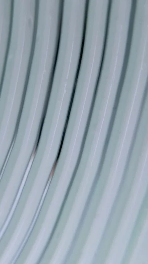 Vertical close up of creating striped texture on beauty cream using a comb-.. Stock Footage 340012693