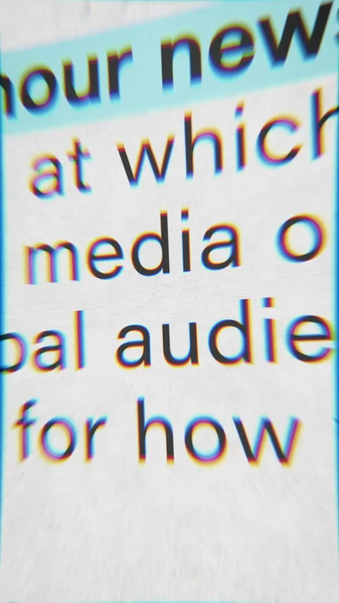 Vertical close up of a news article with highlighted breaking information, using Stock Footage 328698392