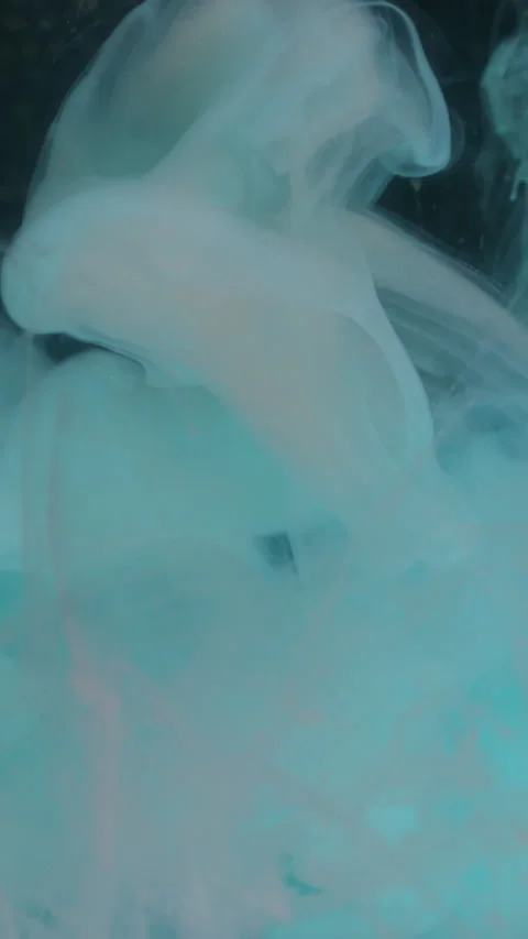 Vertical cloud blend paint flow liquid drop art Stock Footage 339774204