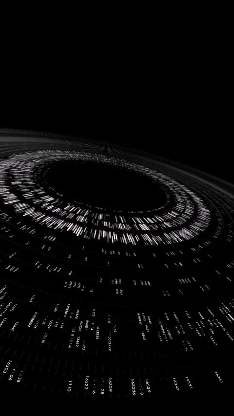 Vertical Cloud Computing Big Data and Cyber Security Systems Luma Loop Stockbeeldmateriaal 336623159