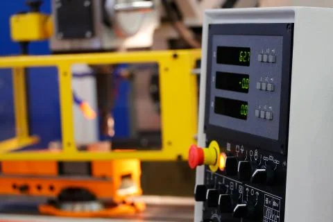 Vertical CNC machine Stock Photos