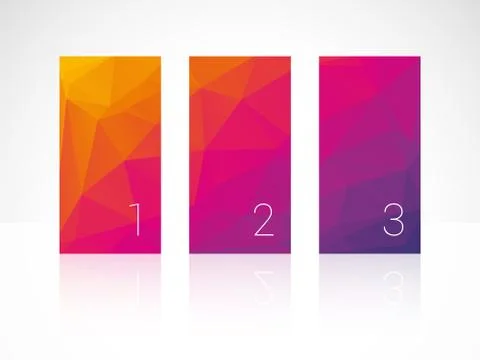 Vertical color bars with numbers Stock Illustration