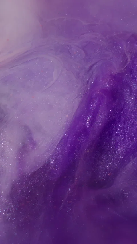 Vertical color smoke paint exploding purple ink Stock Footage 314499324