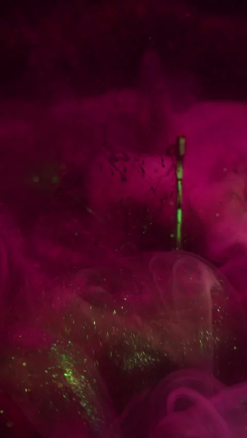 Vertical color wave steam texture paint swirl Stock Footage 340631164