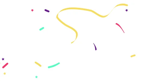 Vertical Colorful Flat Confetti Background Overlay. Stock-Footage 123233648