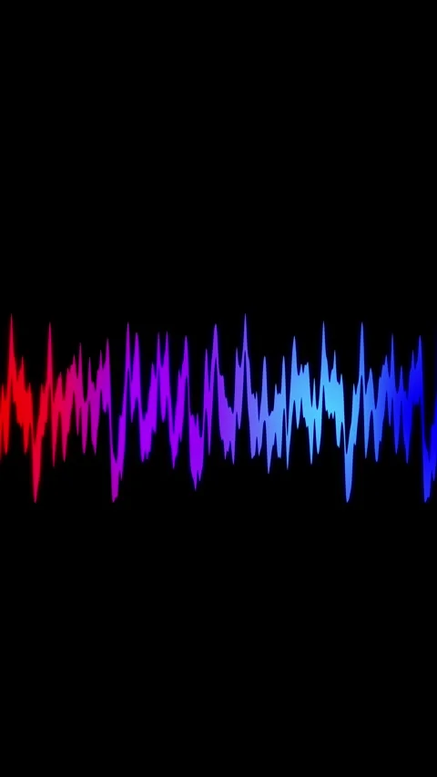 Vertical Colorful Glowing Audio Waveform 4K Seamless Loop Stock Footage 336535587