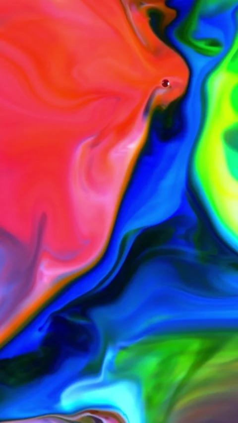 Vertical Colorful pattern of Creative Ink Painting Background 12 Stock Footage 306282897