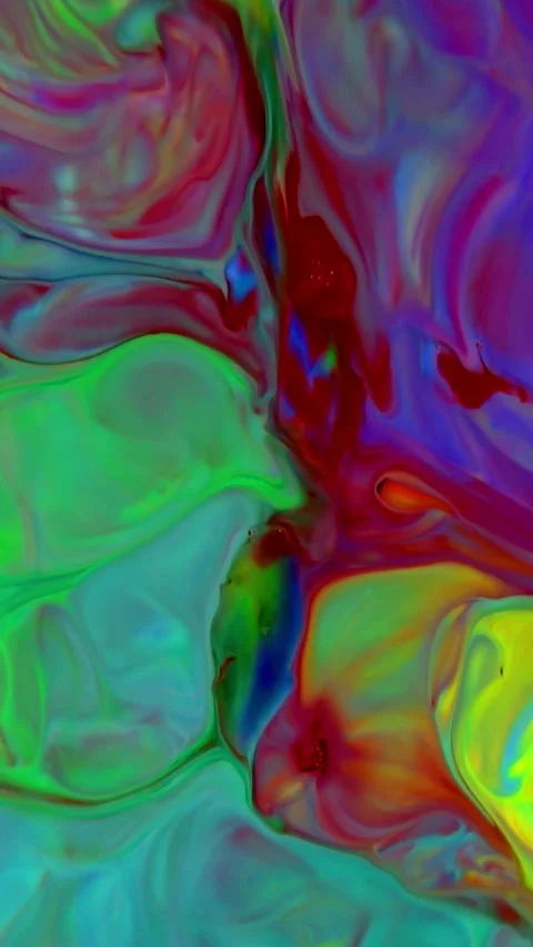 Vertical Colorful pattern of Creative Ink Painting Background 25 Stock Footage 306285129