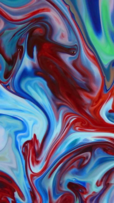 Vertical Colorful pattern of Creative Ink Painting Background 27 Stock Footage 306286045