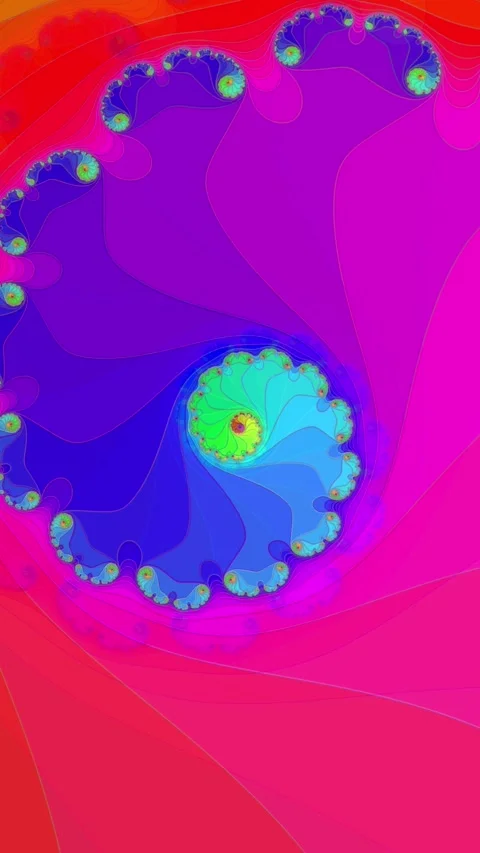 Vertical Colorful Psychedelic Tunnel to Nowhere 4K Stock Footage 281188320