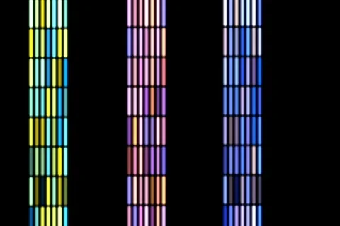 Vertical column shapes Stock Footage