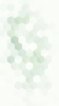 A vertical composition of pale mint and green hexagons creates a light abst.. Stock Illustration