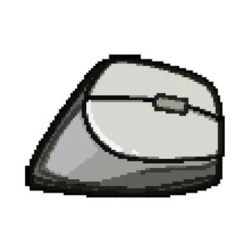 Vertical computer mouse enhancing ergonomic comfort and work productivity Illustrazione stock