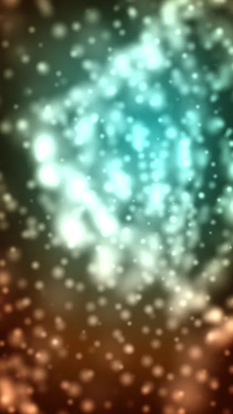 Vertical copper teal particles plexus loop, abstract color gradient animated Stock Footage 332521131