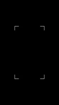 Vertical Corner Focus Frame Overlay, Viewfinder Guide with Framing and Alig.. Illustrazione stock