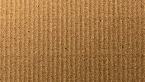 Vertical Corrugated Brown Cardboard Texture Animation Clip 库存影片 331622499