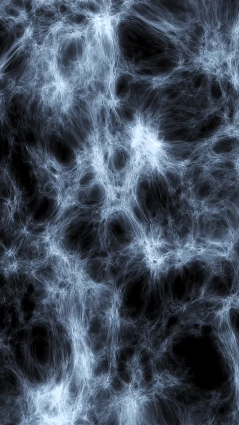 Vertical Cosmic Spider Web Falling 4K Loop Stock Footage 298352241