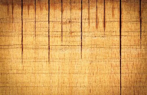 With vertical cracks beech board Foto stock