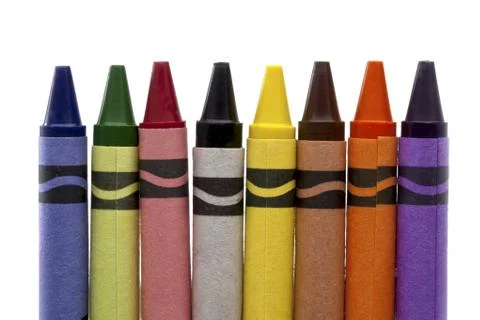 Vertical crayons Stock Photos
