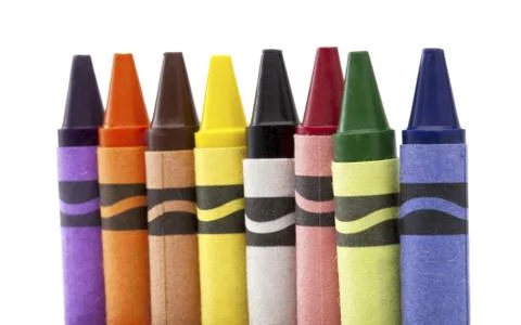 Vertical crayons Stock Photos