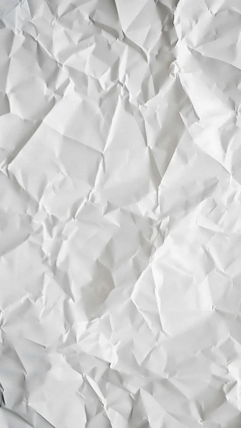 Vertical crumpled white old paper sheet stop motion timelapse Stock Footage 274715927