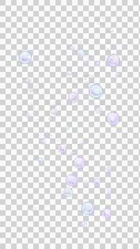 Vertical Cute 8bit Retro Game Style Purple and Cyan Bubble Illustration Stock Illustration