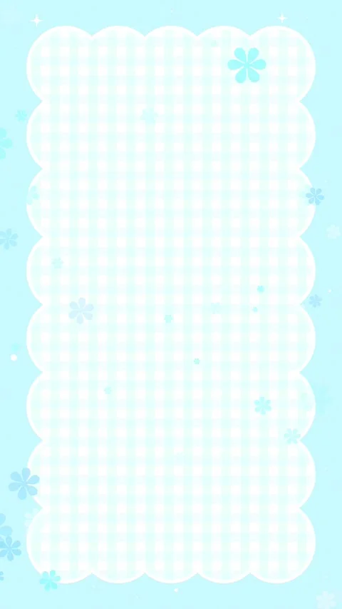 Vertical cute checkered background with floating flowers seamless loop 스톡 동영상 332464454