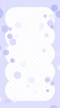 Vertical cute polka dots striped frame background purple Stock Illustration