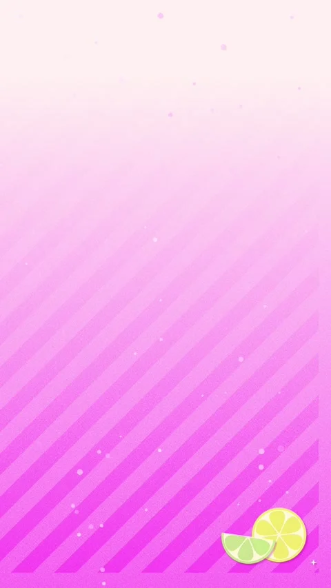 Vertical Cute Sparkling Pink Soda Loop with Citrus Stripe Pattern Stock Footage 334765452