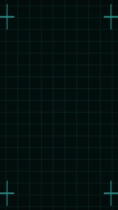 Vertical Cyan HUD Grid Scan Futuristic Interface Loop Video stock 339135294