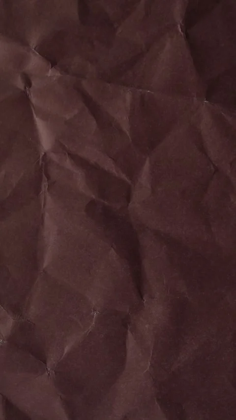 Vertical Dark Brown Crumpled Paper Texture Background Loop Vídeo Stock 333964910