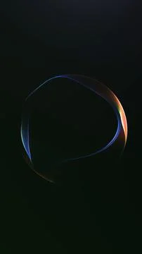 Vertical dark iridescent sphere with subtle energy glow and minimal light a.. Stock Illustration