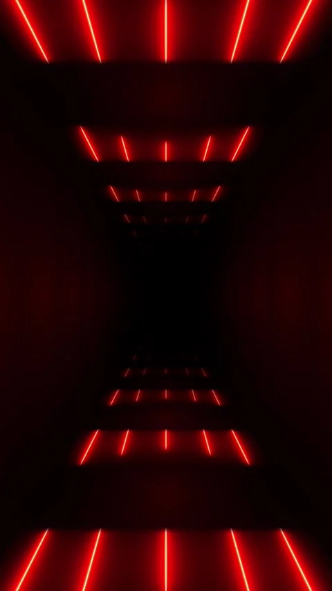 Vertical Dark Red Laser Tunnel 4K Loop Stock Footage 300055195
