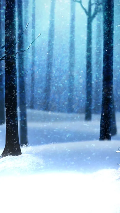 Vertical Dead of Winter Woods 4K Loop Stock Footage 276284165