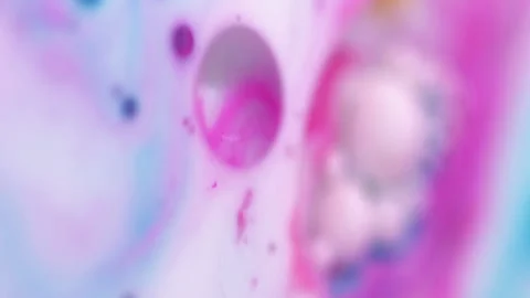 Vertical defocused paint color blend pink bubble Stock Footage 294091223