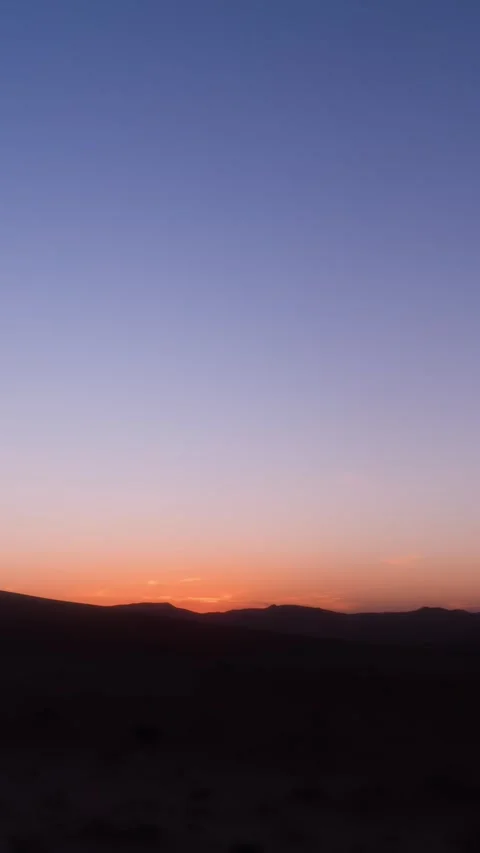 Vertical Desert Sunset to Comet Night Sky Falling Motion Timelapse Stock Footage 327672269