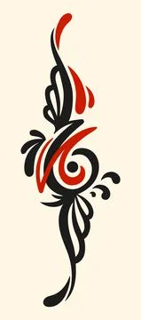 Vertical design element, vector illustration Stock Illustration